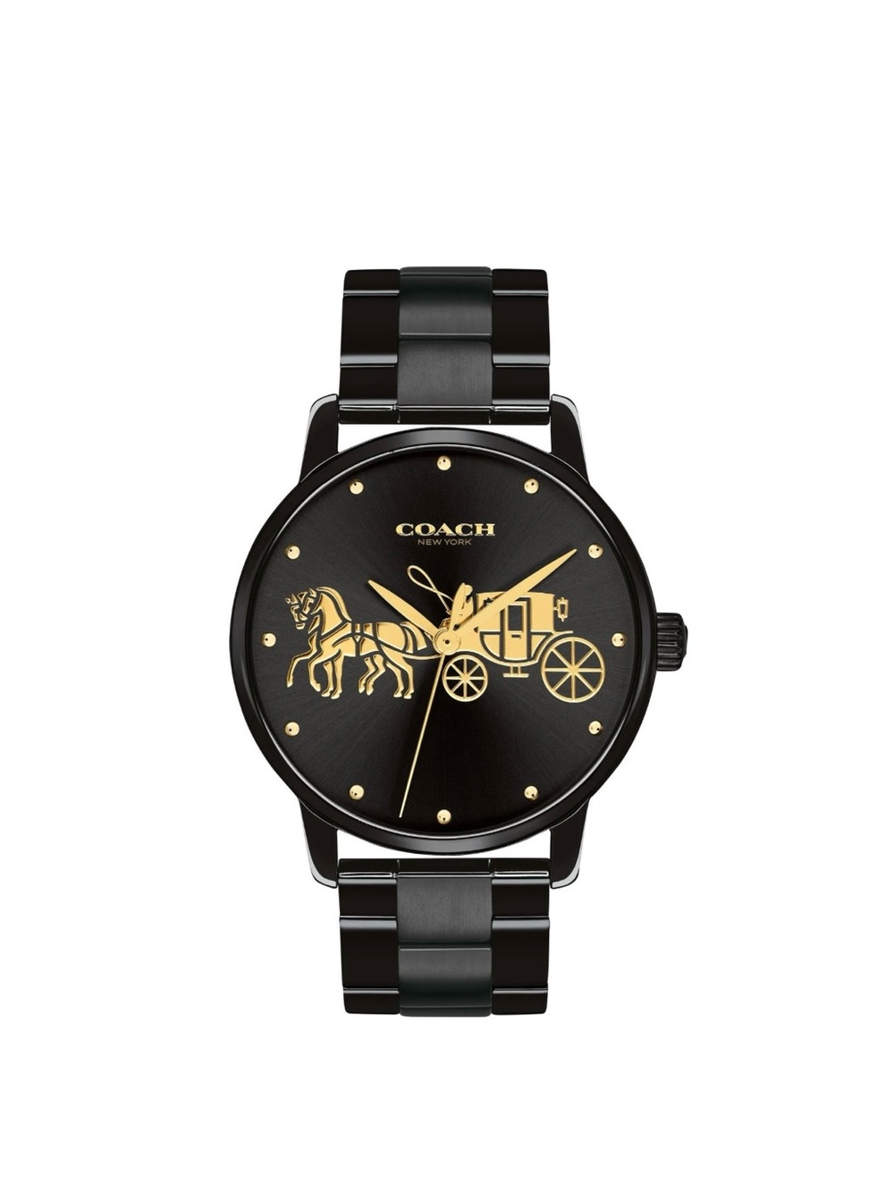 Coach Grand 14502925 Black Dial Black Stainless Steel Bracelet Women’s Watch